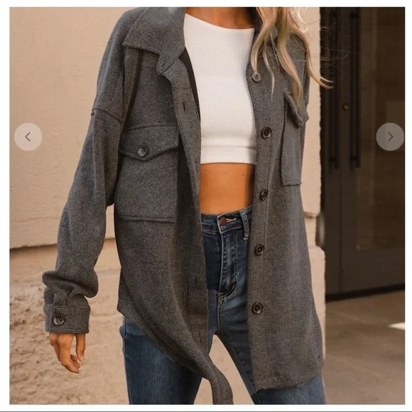 15 Boho Stretch Button-down Shirts Jacket - Picture 2 of 8